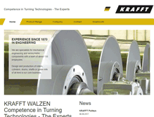 Tablet Screenshot of krafft-walzen.com